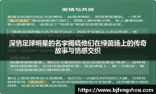 深情足球明星的名字揭晓他们在绿茵场上的传奇故事与情感交织